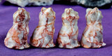 Red Veined Jasper Crystal Kitty Cat Figurine 🐈😺😍