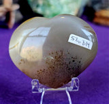 Blue Agate Crystal Puffy Heart W/ Druzzy💙