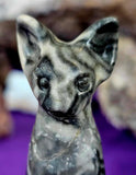 Shell Jasper Sphynx Cat Statue 🐚🐈‍⬛