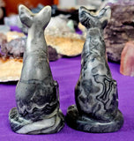 Shell Jasper Sphynx Cat Statue 🐚🐈‍⬛