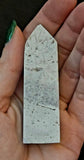 Snow Agate Obelisk Crystal Tower 🤍❄️🌨️