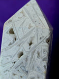 Snow Agate Obelisk Crystal Tower 🤍❄️🌨️