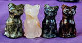 Assorted Crystal Standing Kitty Cat Figurine 🩷😺🐾💜🐈‍⬛✨💎