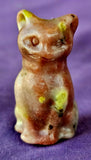 Pink Plum Blossom Jasper Crystal Standing Kitty Cat Figurine 😺 🐾🐈‍⬛✨🩷