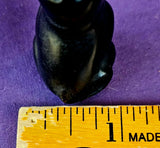 Black Obsidian Crystal Standing Kitty Cat Figurine 😺✨🖤🐾🐈‍⬛