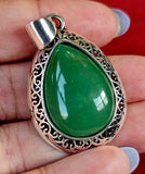 Assorted Crystal Silver Plated Teardrop Shaped Necklace