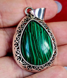 Assorted Crystal Silver Plated Teardrop Shaped Necklace