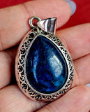 Assorted Crystal Silver Plated Teardrop Shaped Necklace