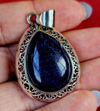 Assorted Crystal Silver Plated Teardrop Shaped Necklace