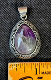 Assorted Crystal Silver Plated Teardrop Shaped Necklace