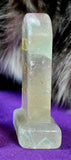 Rainbow Fluorite Crystal Tombstone Carving w/Funny Message 🪦💀