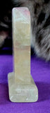 Rainbow Fluorite Crystal Tombstone Carving w/Funny Message 🪦💀