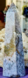 LG. Purple Ocean Jasper Crystal Tower 🦀 🪸 🌊 💜