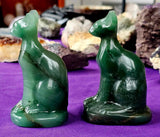 LG. Green Aventurine Crystal Sphynx Cat Statue 🐈💚🐾