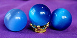 SM. Assorted Cat Eye Crystal Sphere 💚💙🩶🔮❤️💜💛