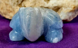 MD. Blue & White Calcite Crystal Turtle Carving 🤍 ✨ 🐢💙🌊