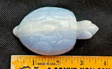 MD. Blue & White Calcite Crystal Turtle Carving 🤍 ✨ 🐢💙🌊