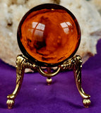Assorted Glass Blown Crystal Sphere 🧡✨🔮🩵