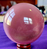 Pink Cat's Eye Crystal Sphere 🌷🔮🩷