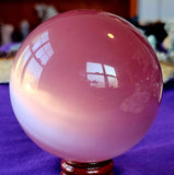 Pink Cat's Eye Crystal Sphere 🌷🔮🩷