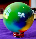 Rainbow Cat's Eye Crystal Sphere 🔮🤩🌈