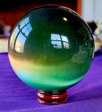 Rainbow Cat's Eye Crystal Sphere 🔮🤩🌈