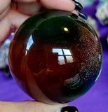 Rainbow Cat's Eye Crystal Sphere 🔮🤩🌈