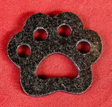 Black Jet Crystal Paw Print Carving 🐾🐈🐕🦴🖤