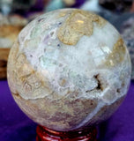 Rainbow Fluorite Root Crystal Sphere 💜🤍✨🫚🔮💚