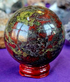 Dragon's Blood Crystal Sphere 🐉🐲🔮🩸❤️