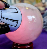 ✨RARE✨ SMOKEY CALCITE Crystal Sphere 🔮💨🩷😍