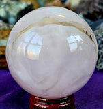 ✨RARE✨ SMOKEY CALCITE Crystal Sphere 🔮💨🩷😍