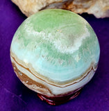Blue Aragonite Crystal Sphere 🏖️🔮✨🐚🌊