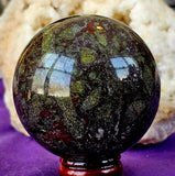 Dragons Blood Crystal Sphere 🐲🩸🔮🐉💚