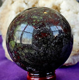 Dragons Blood Crystal Sphere 🐲🩸🔮🐉💚