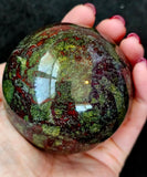 Dragons Blood Crystal Sphere 🐲🩸🔮🐉💚