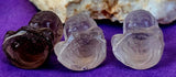 Clear & Smokey Quartz Crystal Sitting Buddha Figurine ✨🤩🧘‍♀️🕉️🕊️