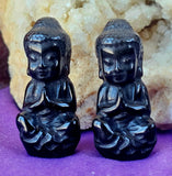 Black Obsidian Crystal Buddha Statue 🖤✨🧘‍♀️🕉️🕊️