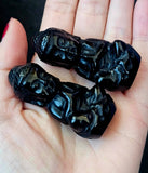 Black Obsidian Crystal Buddha Statue 🖤✨🧘‍♀️🕉️🕊️