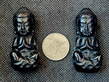 Black Obsidian Crystal Buddha Statue 🖤✨🧘‍♀️🕉️🕊️