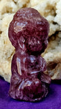 Strawberry Quartz Crystal Buddha Figurine 🕉️🪷🕊️🧘‍♀️🍓