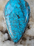 Turquoise Teardrop Pendant SS925 Pendant w/Stainless Steel Chain 📿✨💎🌊