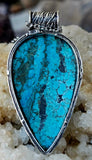 Turquoise Teardrop Pendant SS925 Pendant w/Stainless Steel Chain 📿✨💎🌊