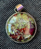 Dragon's Blood Circle Shaped Necklace ✨📿💚🐲🐉🩸