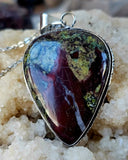 Unique Dragons Blood 925SS Stone Pendant w/Stainless Steel Chain 📿✨🅾️🐲🐉