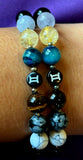 Handmade 'Gemini' Zodiac Themed Crystal Intention Bracelet ♊👬📿