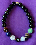 Handmade 'Taurus' Zodiac Themed Crystal Intention Bracelet ♉🐂📿