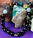 Handmade 'Gemini' Zodiac Themed Crystal Intention Bracelet ♊👬📿