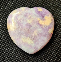 Lepidolite Crystal Heart Shaped Worry Stone 💜🔮✨