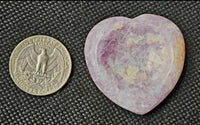 Lepidolite Crystal Heart Shaped Worry Stone 💜🔮✨